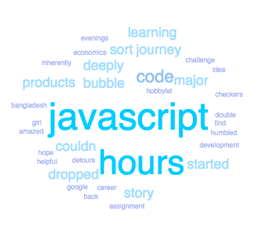 I dropped my CS major because I couldn’t do a bubble sort.